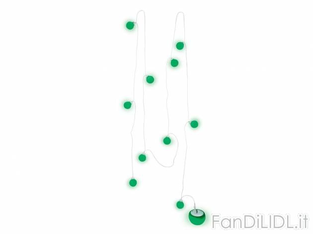 Catena luminosa LED con altoparlante Bluetooth Livarno Lux, prezzo 29.99 € 
- ...