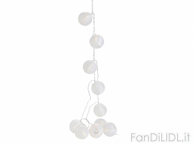 Catena luci decorative LED a energia solare Melinera, prezzo 5.99 € 
- 10 LED
- ...