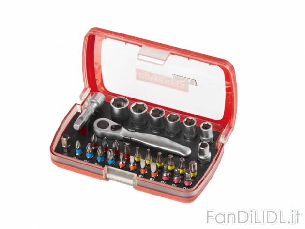 Set chiave/cacciavite/ bit con cricchetto Powerfix, prezzo 9,99 &#8364; per ...