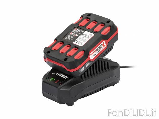 Batteria 2 Ah con caricabatterie Parkside, X20VTeam, prezzo 19.99 € 
20 V 
- ...