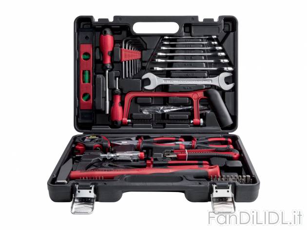 Valigetta con utensili Parkside, prezzo 29.99 €  
64 pezzi
Caratteristiche

- VPA GS