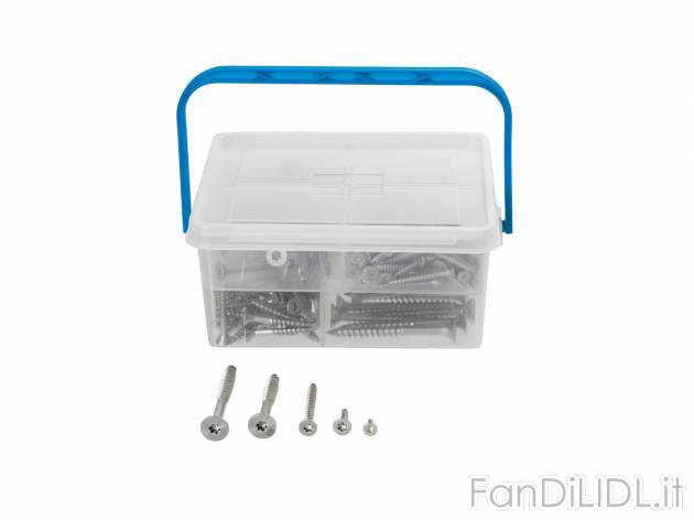 Viti in acciaio Powerfix, prezzo 6.99 &#8364; 
320 o 60 pezzi
Caratteristiche

- ...
