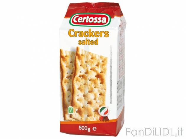 Crackers Salati , prezzo 1,39 &#8364; per 2x 500 g 
-  1 pezzo = 0.89 &#8364;