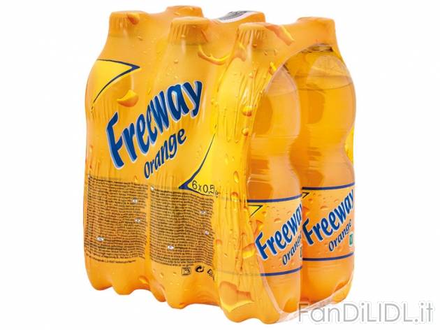 Bevanda gassata gusto arancia , prezzo 1,39 &#8364; per 6x 0,5 l, € 0,46/l ...