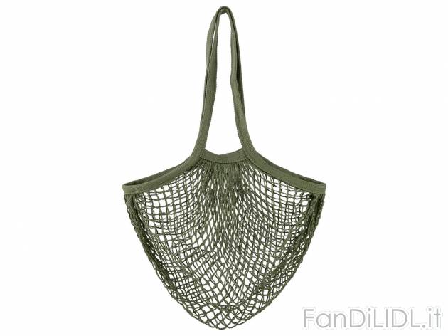 Borsa a rete Meradiso, prezzo 2.99 &#8364; 
- Puro cotone
- 33 x 40 cm
Caratteristiche
 ...