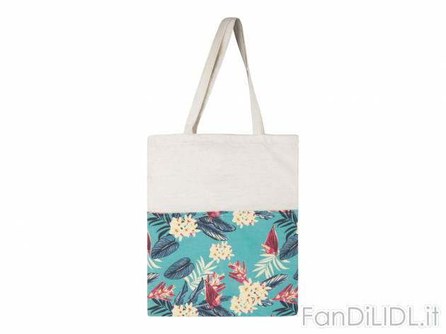 Shopper in tessuto da donna Esmara, prezzo 6.99 &#8364; 
- Con tasche anteriori
Caratteristiche
 ...