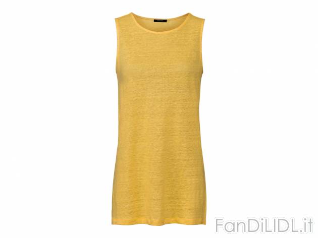 Canotta lunga in lino da donna Esmara, prezzo 7.99 &#8364; 
Misure: S-L
Taglie ...