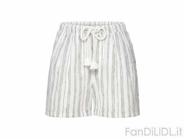 Shorts in lino da donna Esmara, prezzo 7.99 &#8364; 
Misure: 38-46
Taglie disponibili

Caratteristiche

- ...