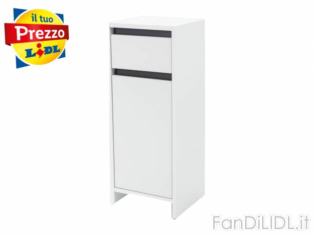 Mobiletto da bagno Livarno Living, prezzo 24.99 € 
- Cassetto scorrevole con ...