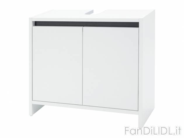 Mobiletto sottolavabo Livarno Living, prezzo 24.99 € 
- Con intaglio per sifone ...