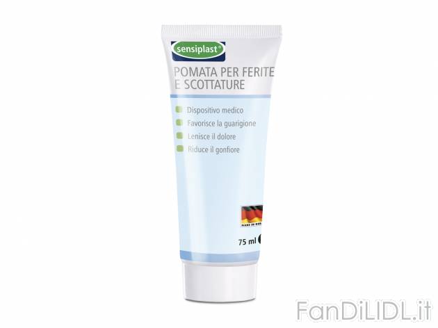 Pomata per ferite e scottature, cerotto spray o spray emostatico per ferite Sensiplast, ...