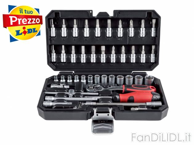 Set chiavi a cricco Parkside, prezzo 12.99 € 
46 pezzi 
- In acciaio al cromo ...