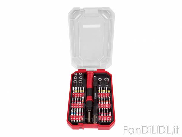 Set meccanica di precisione Parkside, prezzo 9.99 &#8364; 
40 pezzi
Caratteristiche

- ...