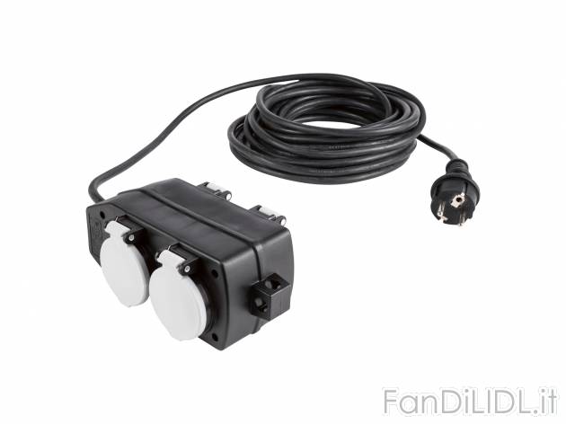 Presa multipla Parkside, prezzo 12.99 € 
10 m 
- 4 prese con tappo protettivo
- ...