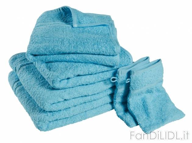 Set asciugamani, 6 Pezzi Miomare, prezzo 12,99 &#8364; per Al set 
- 2 teli ...