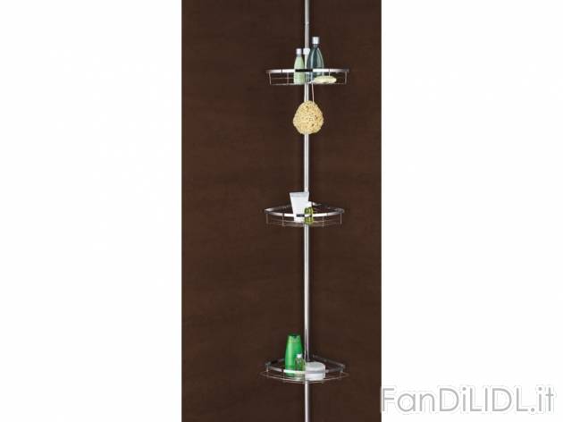 Portaoggetti telescopico per doccia Miomare, prezzo 19,99 &#8364; per Alla confezione ...