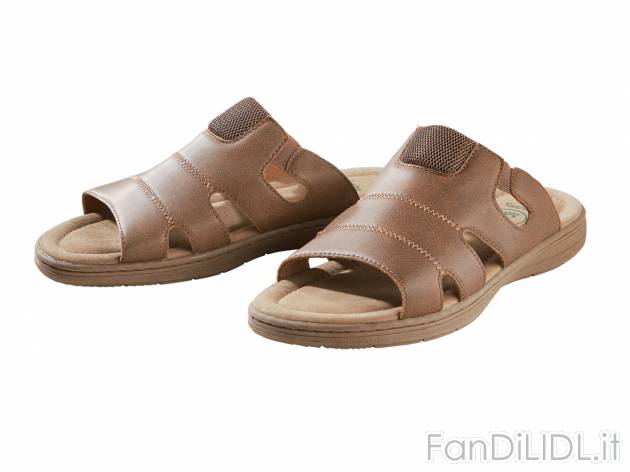 Ciabatte da uomo Livergy, prezzo 12.99 € 
Misure: 41-45 
- Soletta in cuoio ...