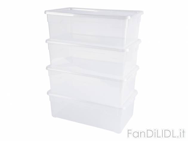 Set box universale Cassetti, prezzo 7.99 € 
- 3 pezzi: 36 x 26 x 14 cm
- 4 pezzi:  ...