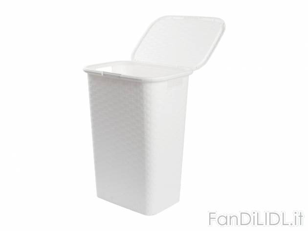 Cesto portabiancheria AquaPur, prezzo 9.99 € 
53 L 
- Con coperchio
- 43 x ...