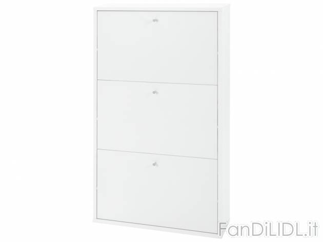 Scarpiera a 3 scomparti Livarno Living, prezzo 29.99 &#8364; 
- Materiale di ...