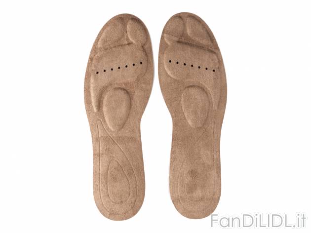 Solette , prezzo 2.99 &#8364; 
Misure: 36-45 
- In gel o memory-foam
Taglie ...