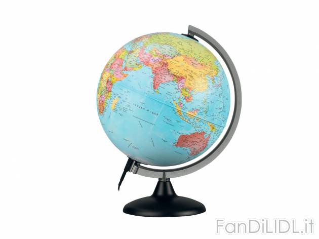 Mappamondo luminoso Melinera, prezzo 24.99 &#8364; 
- Carta politica colorata ...