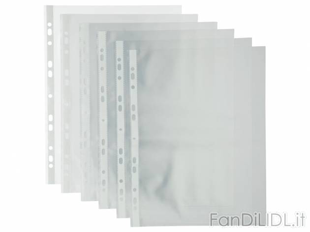 Buste  trasparenti A4 United Office, prezzo 2.99 &#8364;  
100 pezzi
Caratteristiche