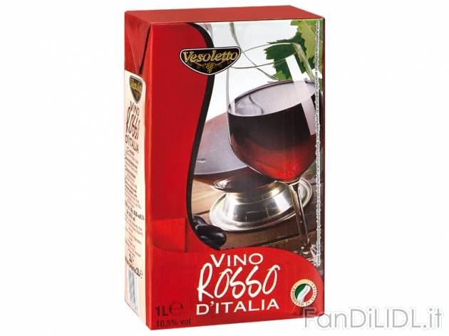 Vino bianco o rosso da tavola , prezzo 0,99 &#8364; 1 l 
- Vino a tutto pasto ...