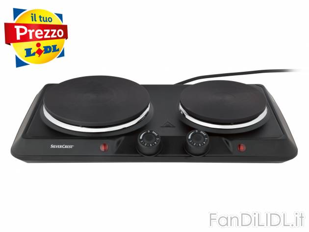 Fornello elettrico doppio Silvercrest Kitchen Tools, prezzo 19.99 &#8364; 
- ...