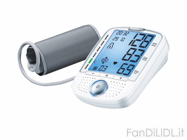 Misuratore di pressione parlante Sanitas, prezzo 19.99 € 
- Misurazione automatica ...