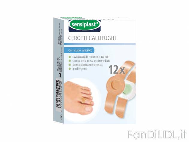 Cerotti callifughi o soluzione callifuga Sensiplast, prezzo 3.99 € 
Cerotti callufughi
- ...
