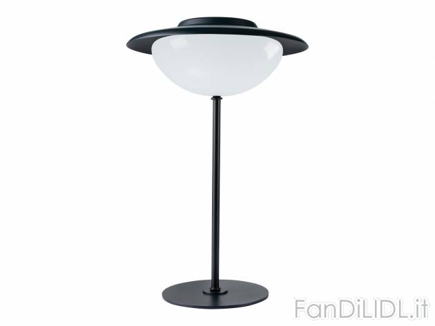 Lampada LED 3 in 1 Livarno Lux, prezzo 24.99 &#8364; 
- Da tavolo con base inclusa, ...
