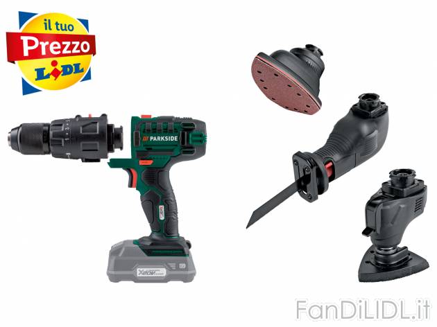 Attrezzo multifunzione ricaricabile 4 in 1 Parkside, X20VTeam , prezzo 49.00 € ...