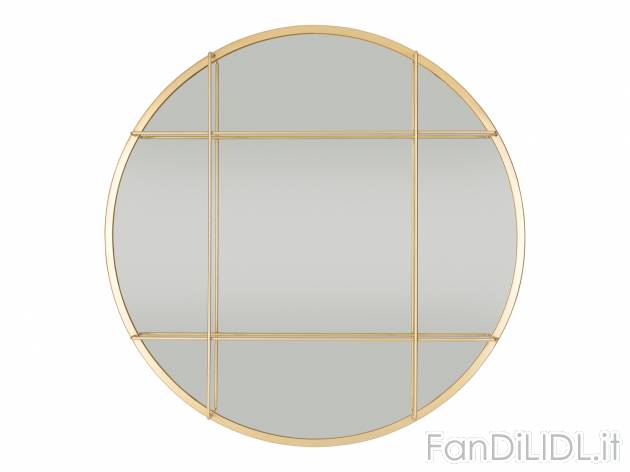 Specchio Design Melinera, prezzo 12.99 € 
- Cornice e graticolato in metallo
Rotondo
- ...