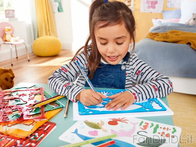 Set sagome per disegnare, 6 pezzi 3-anni-di-garanzia, prezzo 2.99 &#8364; 
- ...