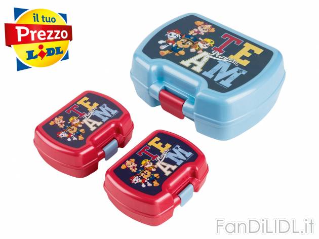 Borraccia o porta merenda per bambini Frozen, Paw Patrol , prezzo 4.99 &#8364;