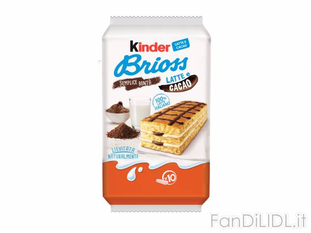 Kinder Brioss Latte e Cacao , prezzo 1.99 &#8364;