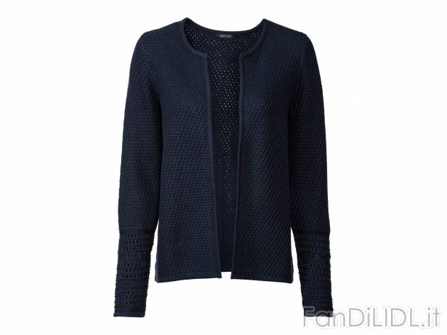 Cardigan da donna Esmara, prezzo 9.99 €  
Misure: S-L
Caratteristiche

- OEKO-TEX