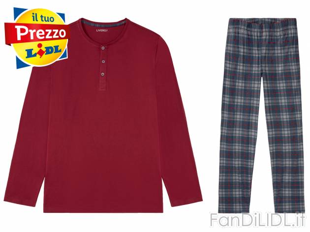 Pigiama da uomo Livergy, prezzo 9.99 &#8364; 
Misure: S-XL 
- Puro cotone
Taglie ...