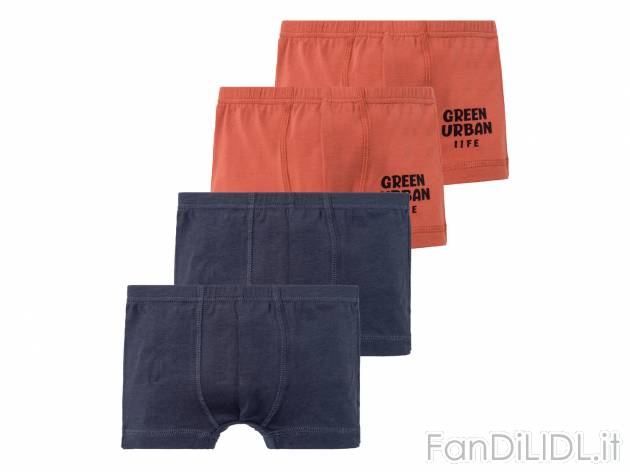 Boxer da bambino, 4 pezzi Lupilu, prezzo 4.99 &#8364; 
Misure: 1-6 anni
Taglie ...