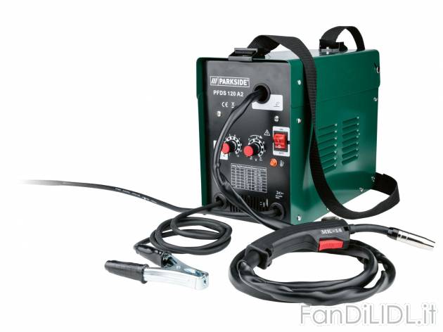Saldatrice elettrica a filo Parkside PFDS120A2, prezzo 99.00 € 
- Corrente di ...