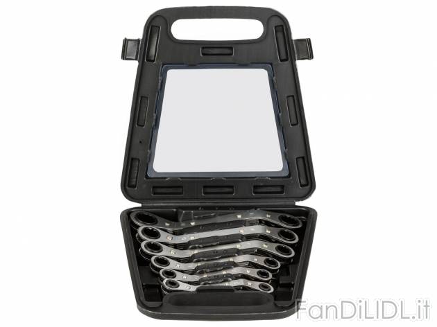 Set chiavi ad anello con cricchetto Powerfix, prezzo 14.99 € 
6 pezzi 
- In ...