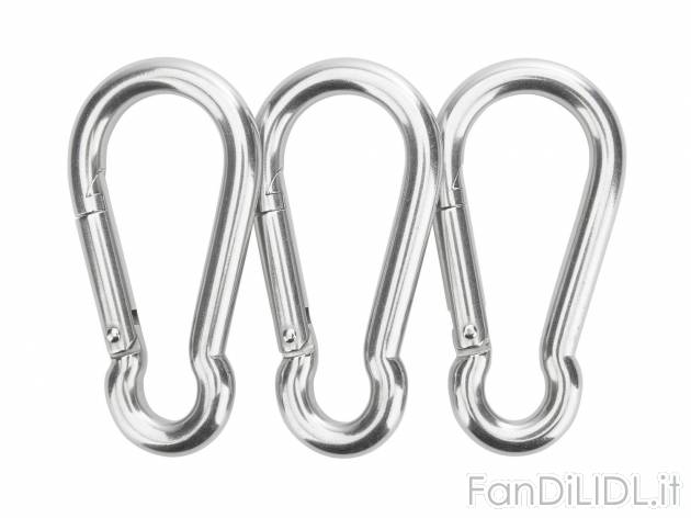 Set moschettoni o grilli a vite Powerfix, prezzo 3.99 € 
- Moschettone 3 pezzi: ...
