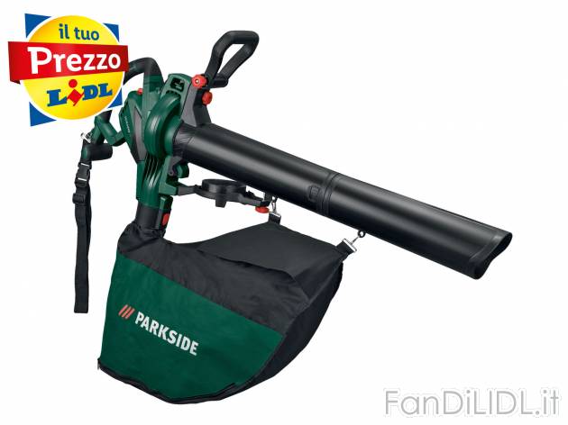 Soffiatore, aspiratore, trituratore per foglie Parkside, prezzo 39.99 € 
- Facile ...