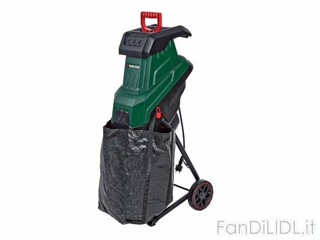 Biotrituratore Parkside, prezzo 89.00 € 
- 2 lame in acciaio indurito
- Protezione ...