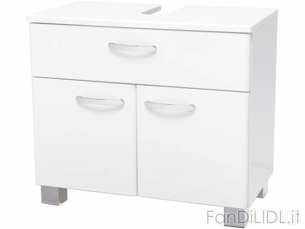 Mobiletto sottolavabo Livarno Living, prezzo 65.00 € 
- Con incavo per sifone ...