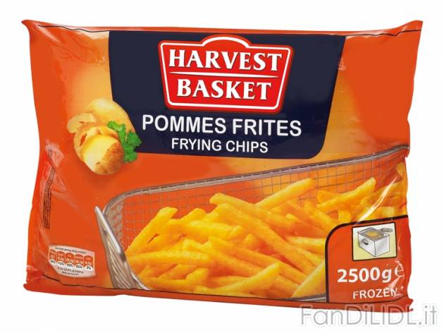 Patate fritte , prezzo 1,99 &#8364; per 2.5-kg-confezione 
- Il contorno sfizioso ...