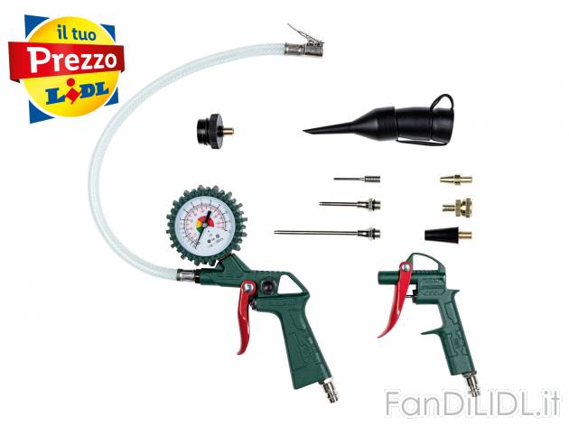 Set accessori per compressore Parkside, prezzo 9.99 € 
- Pressione di esercizio: ...