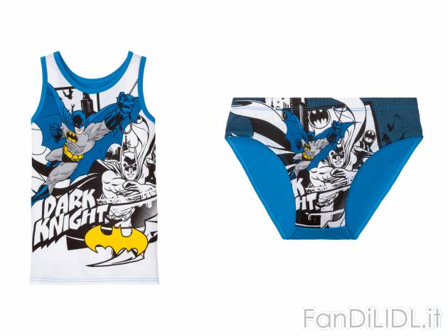 Coordinato intimo da bambino Mickey Mouse, Paw Patrol, Batman Oeko-tex, prezzo 4.99 ...