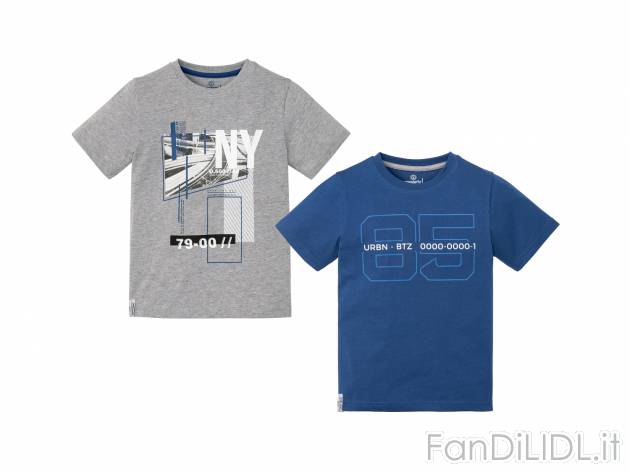 T-shirt da bambino Lupilu, prezzo 5.99 &#8364; 
2 pezzi - Misure: 1-6 anni
Taglie ...